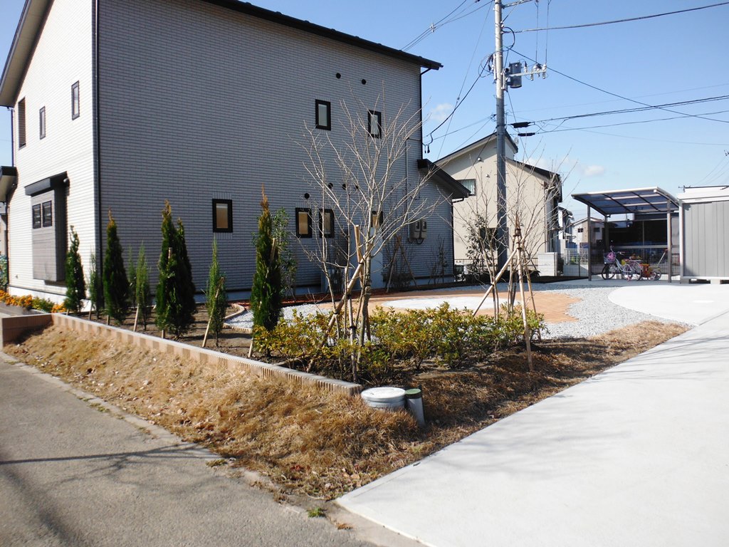 緑に囲まれた、アウトドアを楽しむお庭　郡山市O様邸