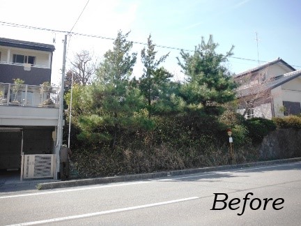 庭の一部を駐車場に 　郡山市S様邸