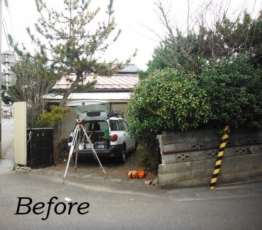 道路沿いの安全と住みやすさを考慮した外構へ　郡山市M様邸